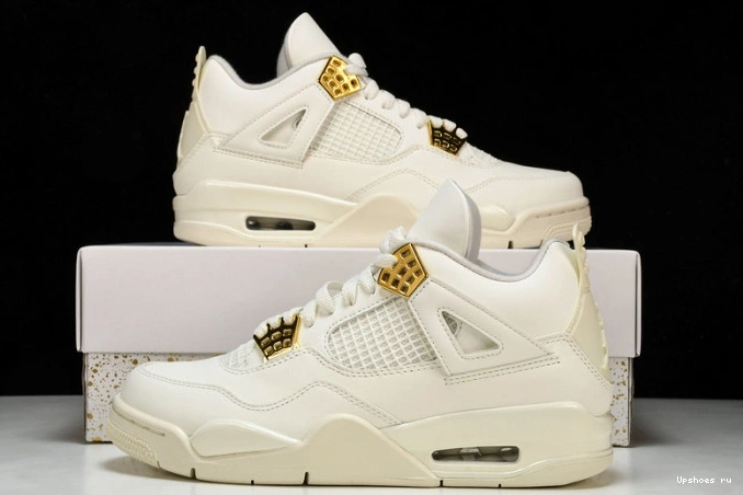 Metallic Jordan 4 Gold AQ9129-170 Retro 0404